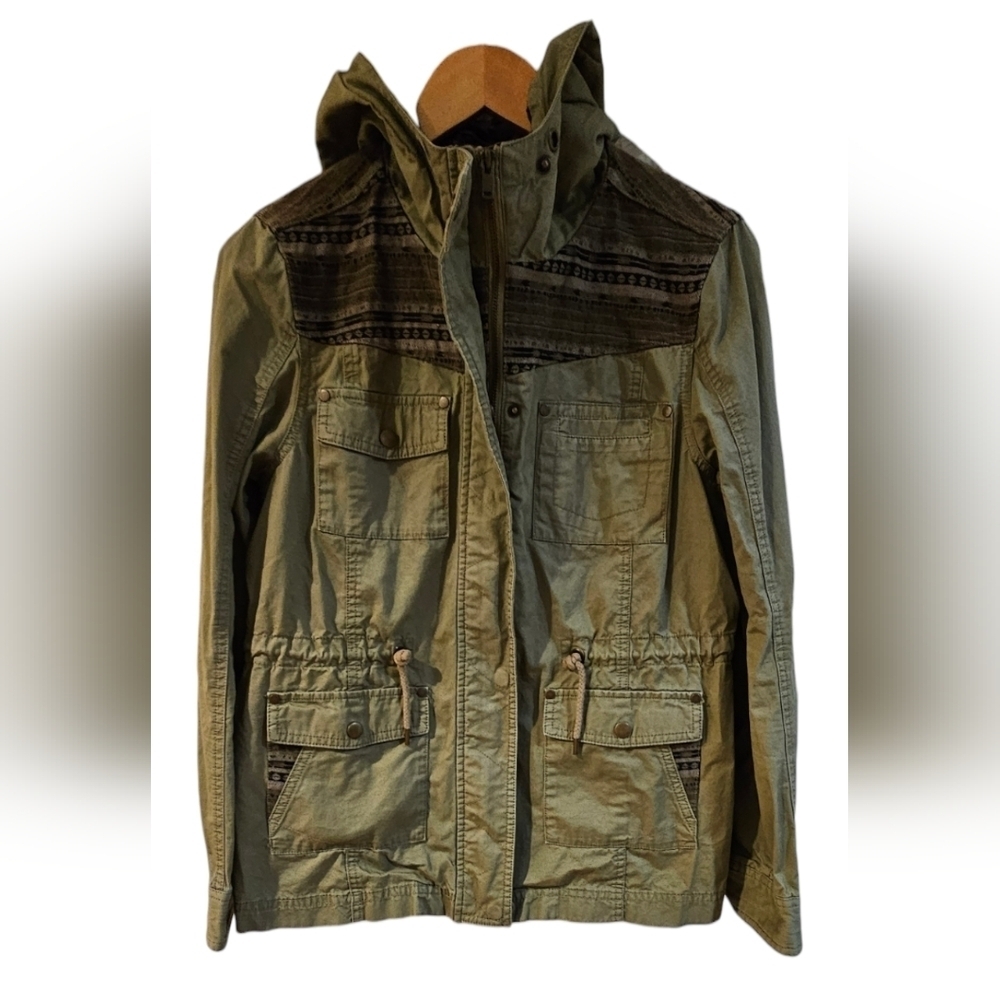 American Rag - Natural Hues & Greens Casual Fall Utililty Jacket / Coat​​​​ - Picture 2 of 7